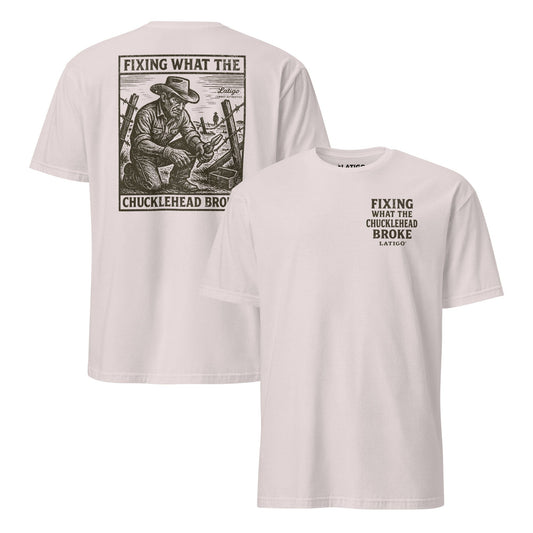 Latigo-Cowboy Authentics Ice Grey / S Chucklehead Tee