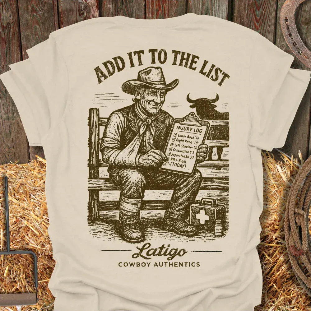 Latigo-Cowboy Authentics Natural / S List Tee