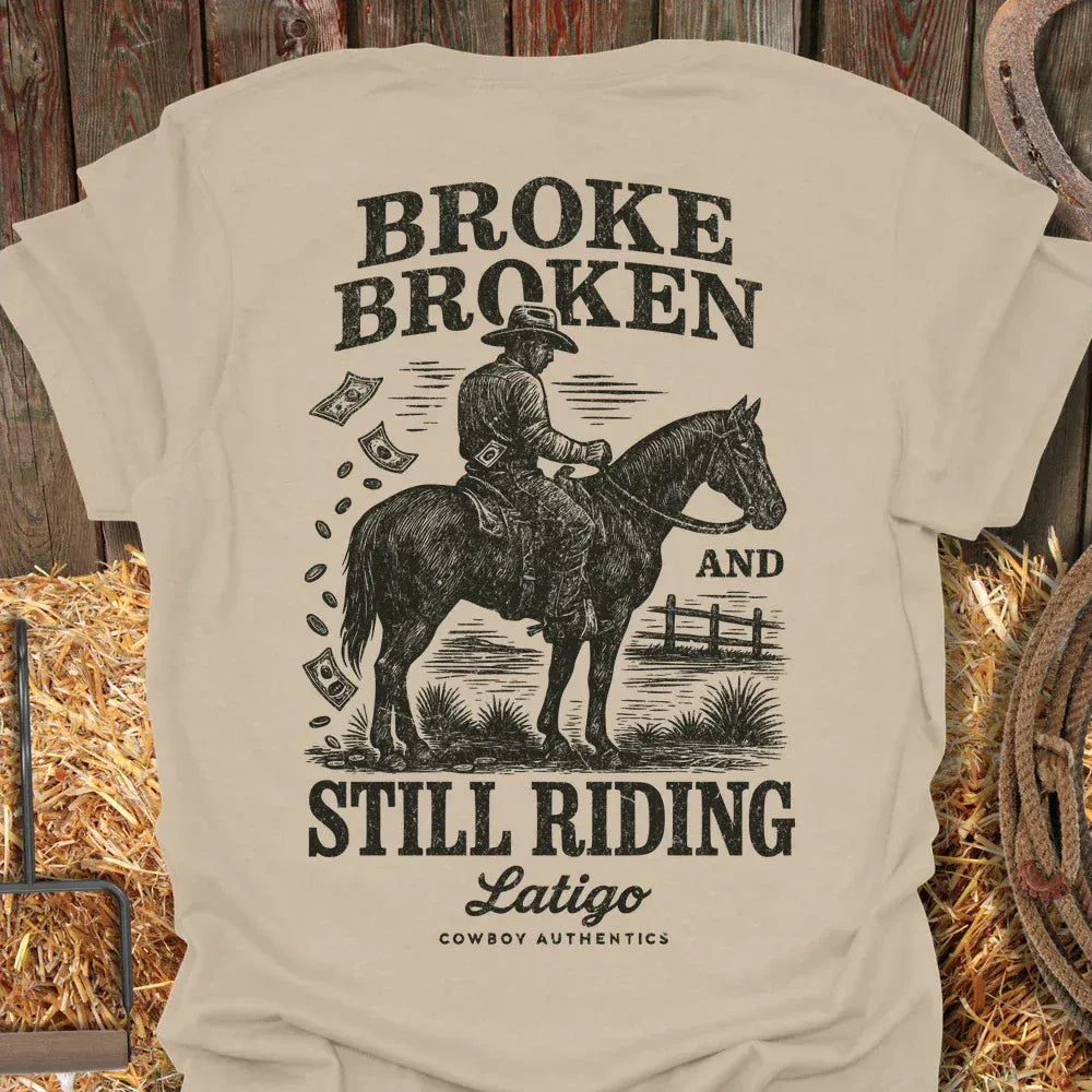 Latigo-Cowboy Authentics Sand / S Broken Tee