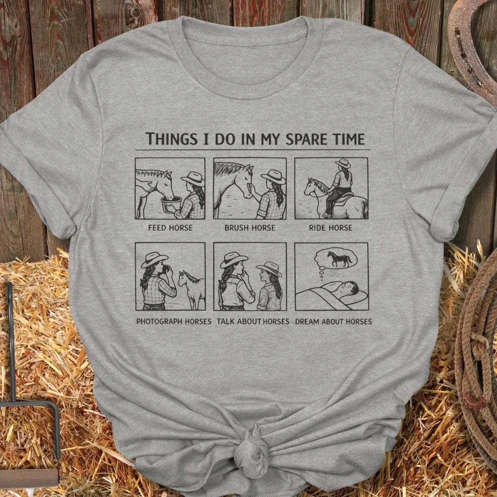 Latigo-Cowboy Authentics Sport Grey / S Spare Time Tee