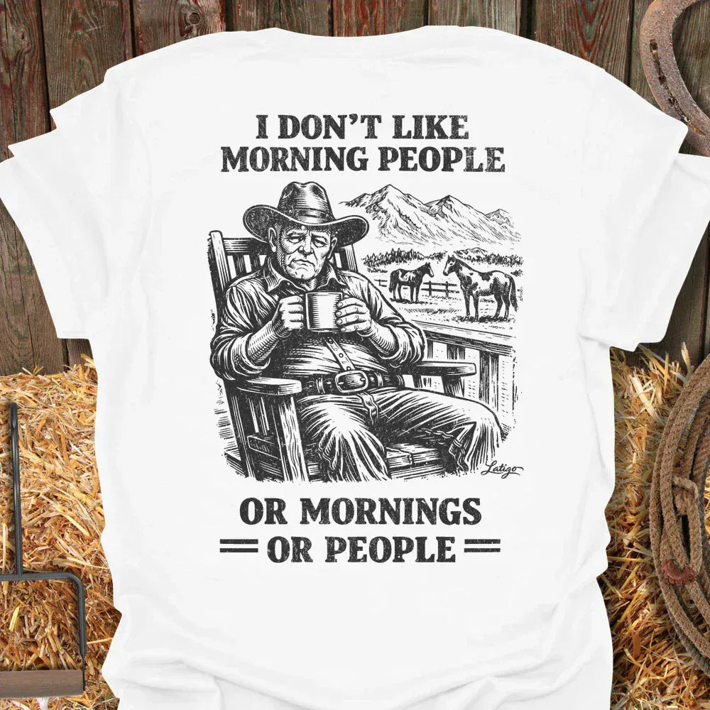Latigo-Cowboy Authentics White / S Morning People Tee