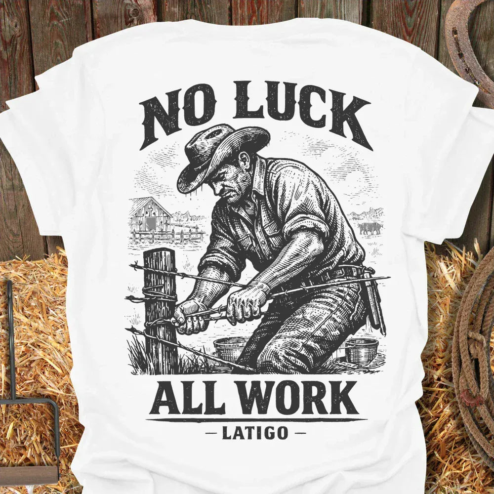 Latigo-Cowboy Authentics White / S No Luck Tee