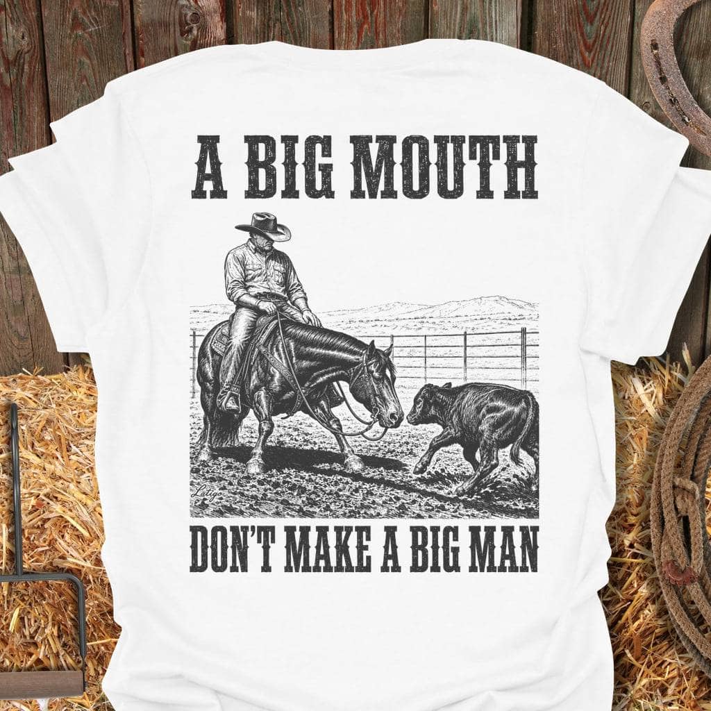 Latigo Cowboy Big Mouth Tee T-Shirt White / S