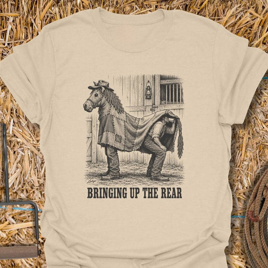 Latigo Cowboy Bringing Up The Rear Tee T-Shirt S / Sand