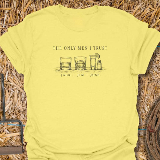 Latigo Cowboy Men I Trust Tee T-Shirt Cornsilk / S