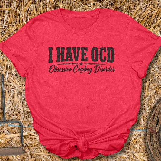 Latigo Cowboy Obsessive Cowboy Tee T-Shirt Heather Red / S