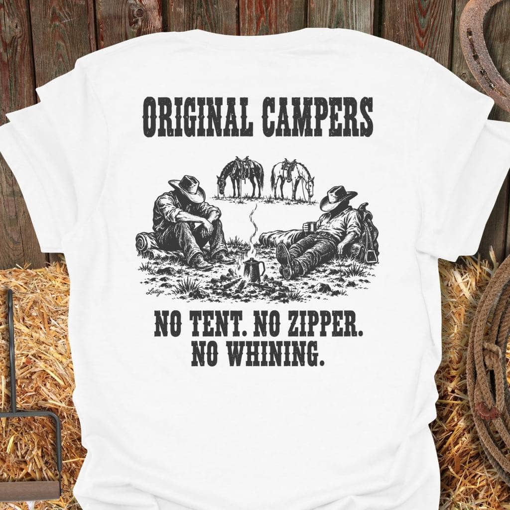 Latigo Cowboy Original Campers Tee T-Shirt White / S