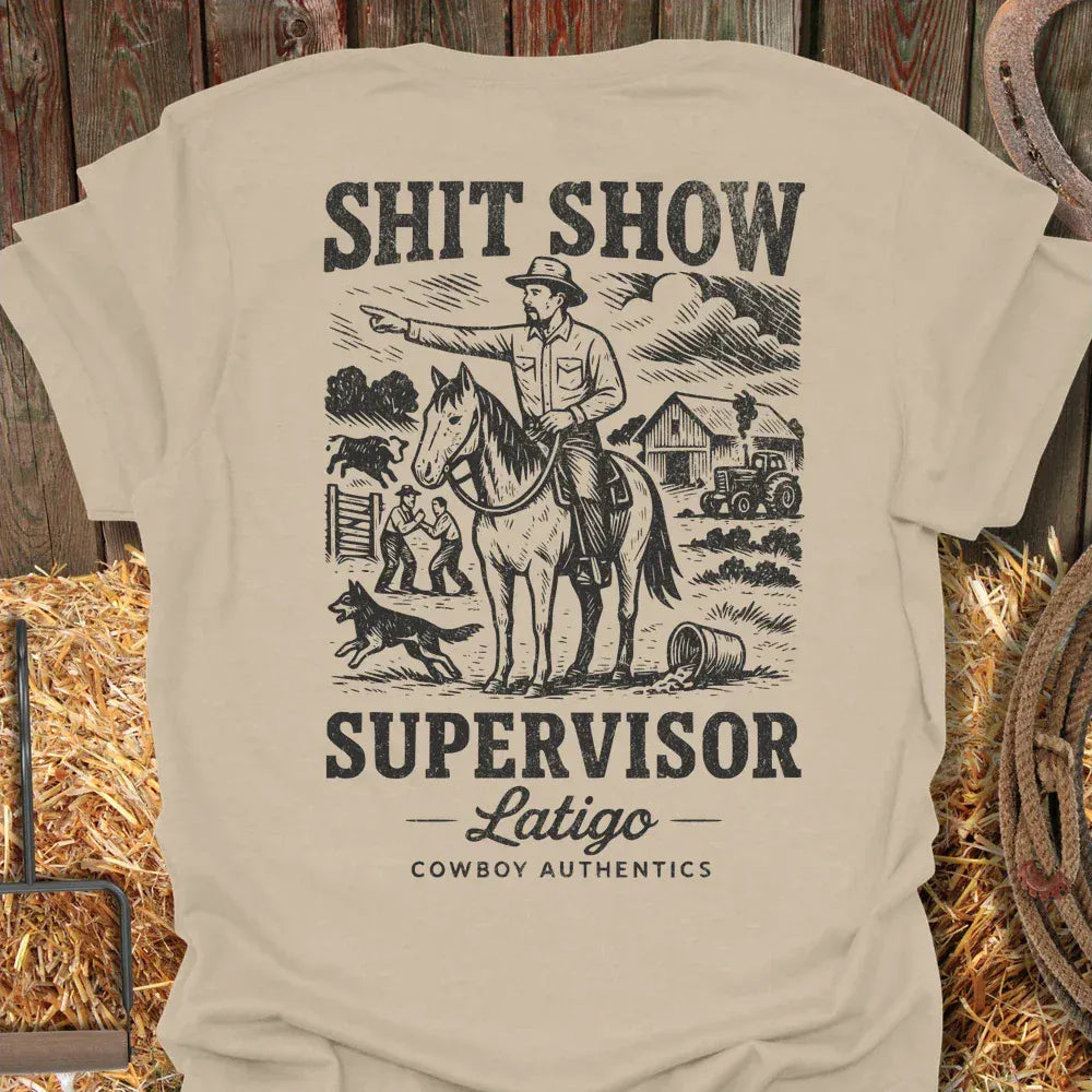 Latigo Cowboy Shit Show Tee T-Shirt Sand / S