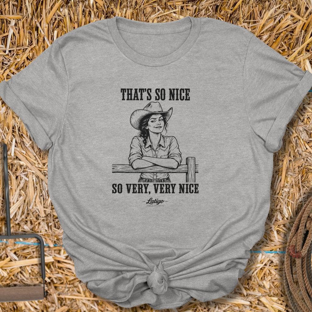 Latigo Cowboy So Nice Tee T-Shirt S / Sport Grey
