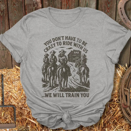 Latigo Cowboy Train You Tee T-Shirt Sport Grey / S