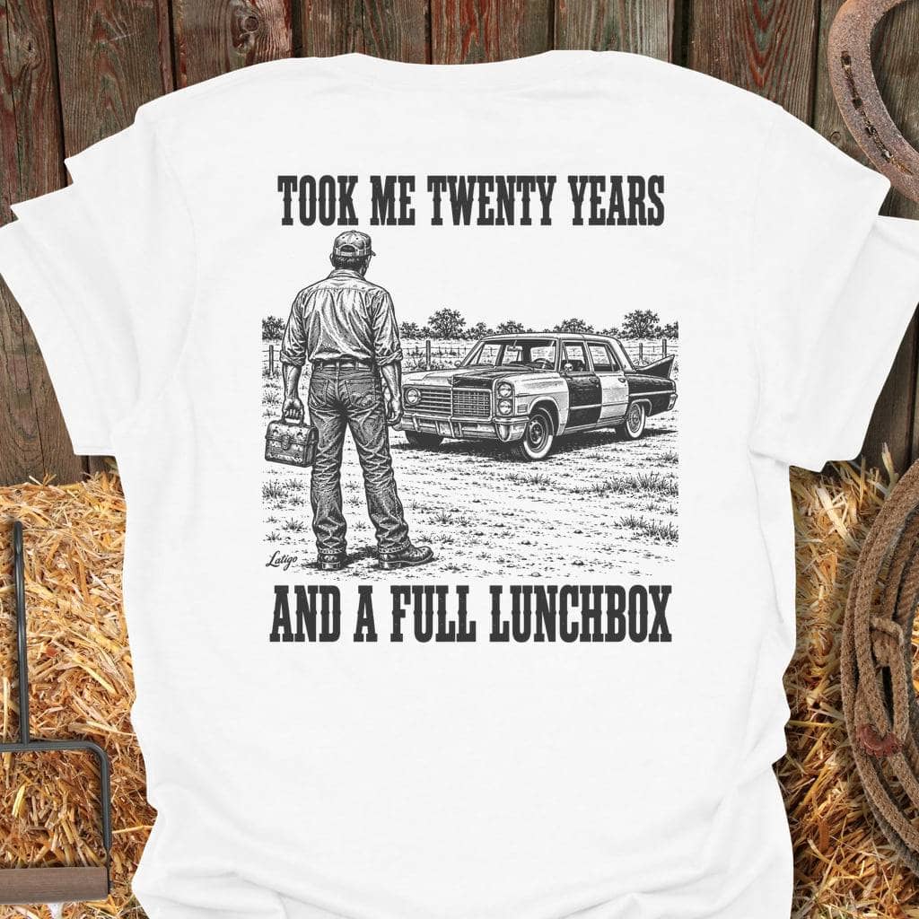 Latigo Cowboy Twenty Years Tee T-Shirt S / White
