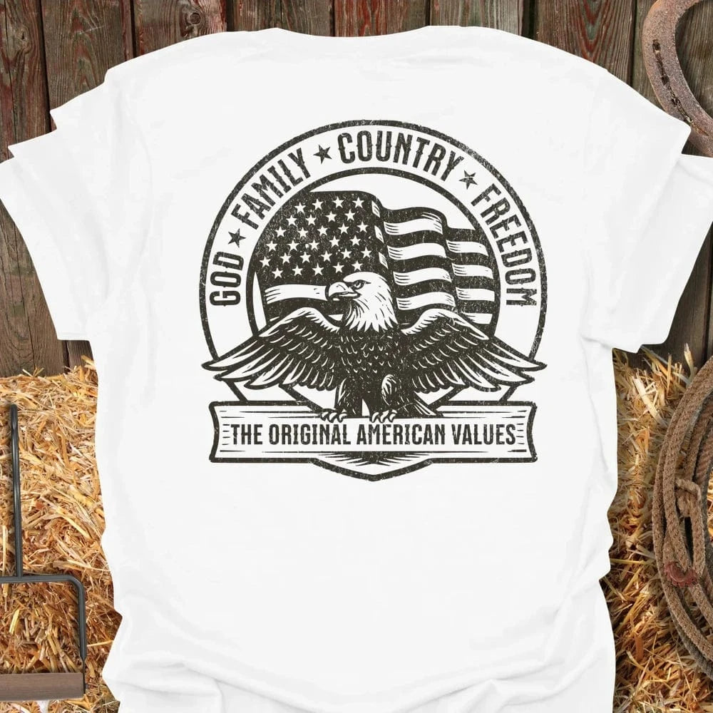 Latigo Cowboy Values Tee White / S