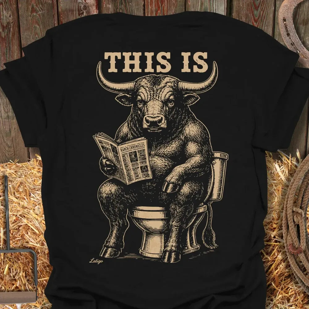 Printify T-Shirt Black / S Bull Tee