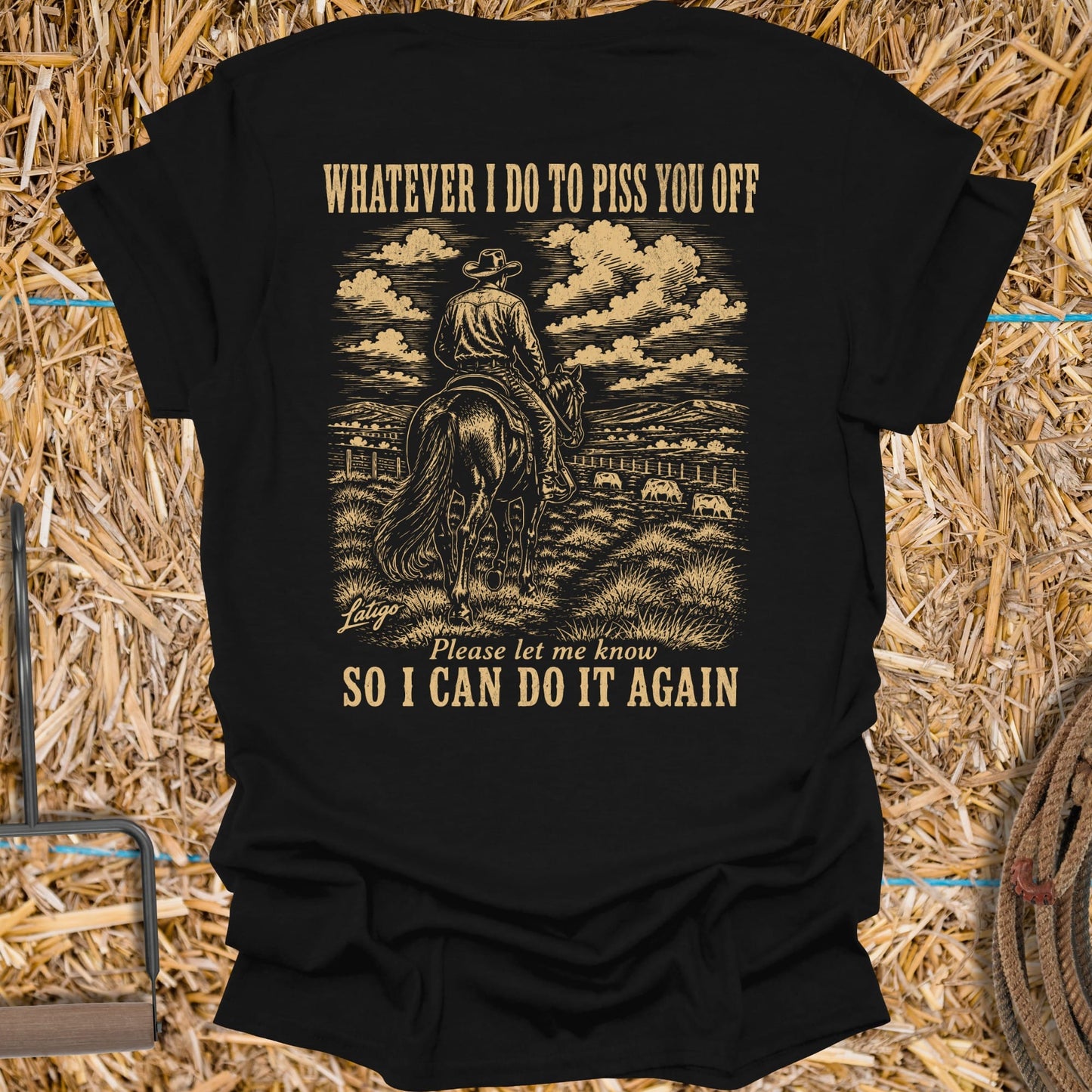 Printify T-Shirt Black / S Pissed Tee