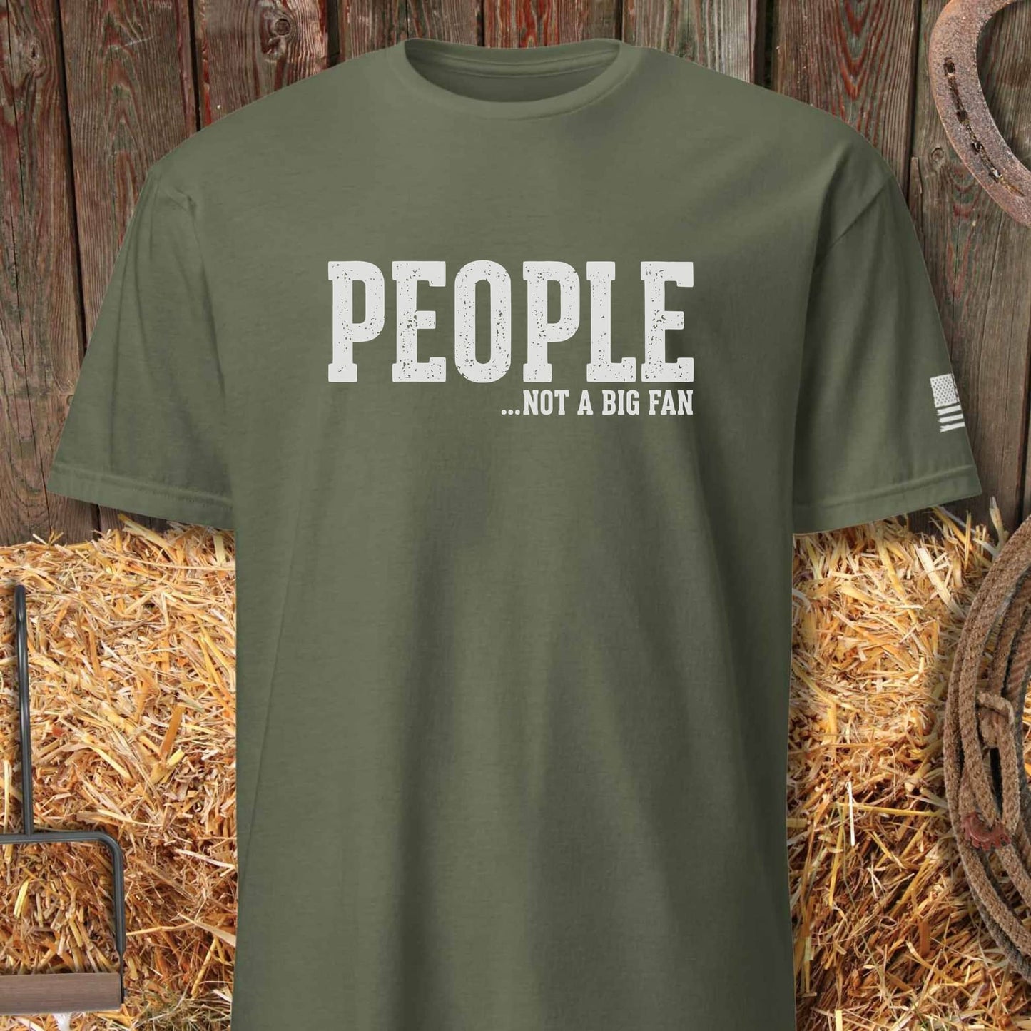 Printify T-Shirt Heather Military Green / S People Tee