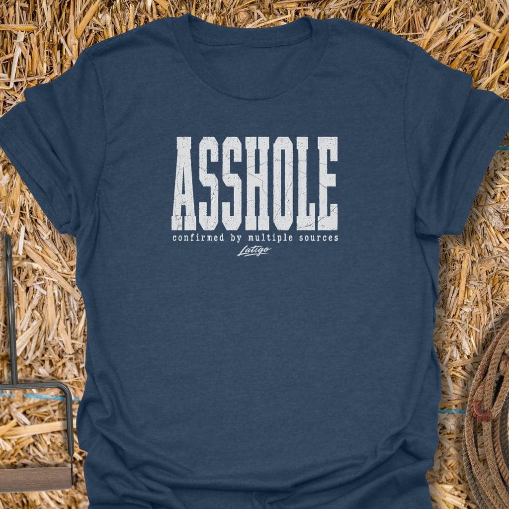 Printify T-Shirt Heather Navy / S Asshole Tee