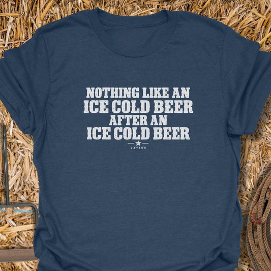 Printify T-Shirt Heather Navy / S Ice Cold Tee
