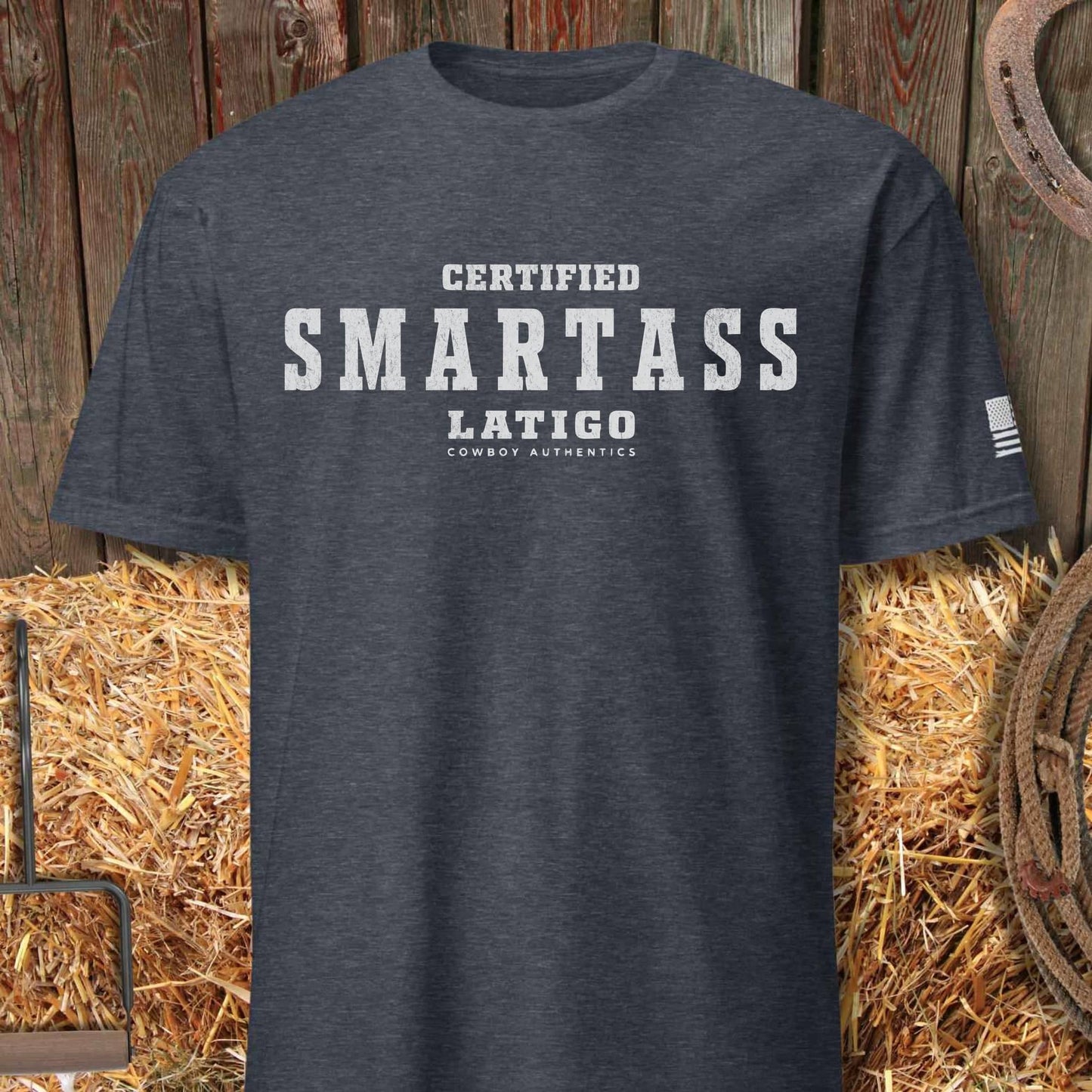 Printify T-Shirt Heather Navy / S Smart Ass Tee