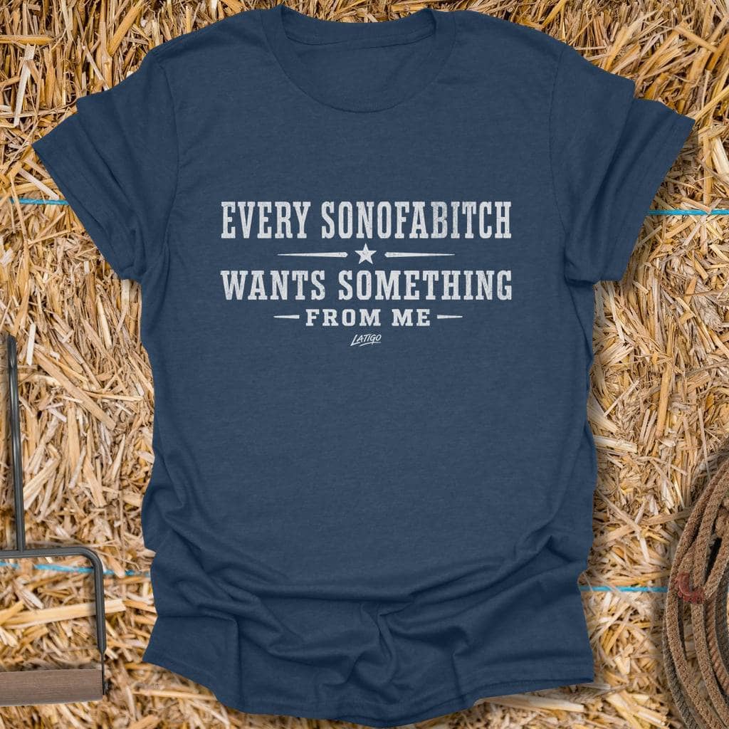 Printify T-Shirt Heather Navy / S Sonofabitch Tee