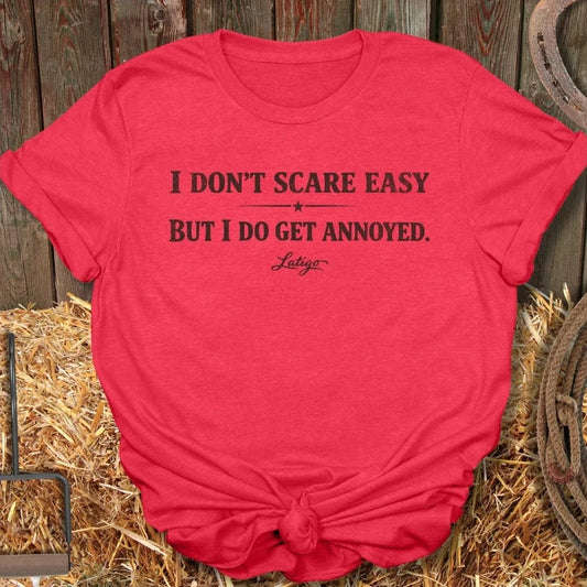 Printify T-Shirt Heather Red / S Annoyed Tee