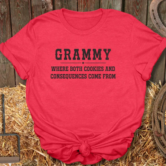 Printify T-Shirt Heather Red / S Cookies Tee