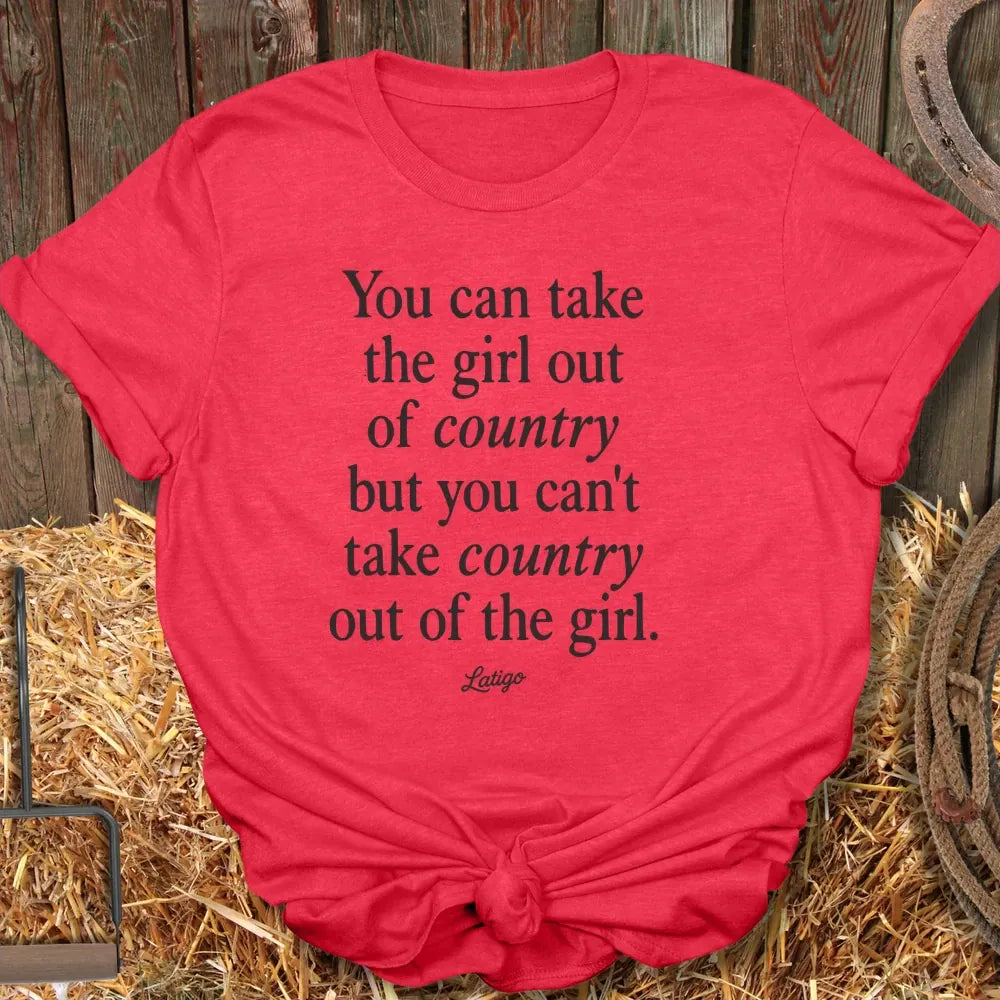 Printify T-Shirt Heather Red / S Country Tee
