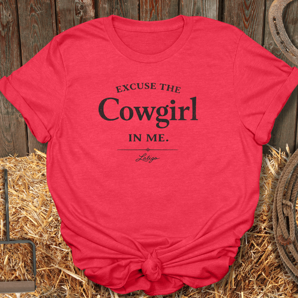 Printify T-Shirt Heather Red / S Excuse Me Tee