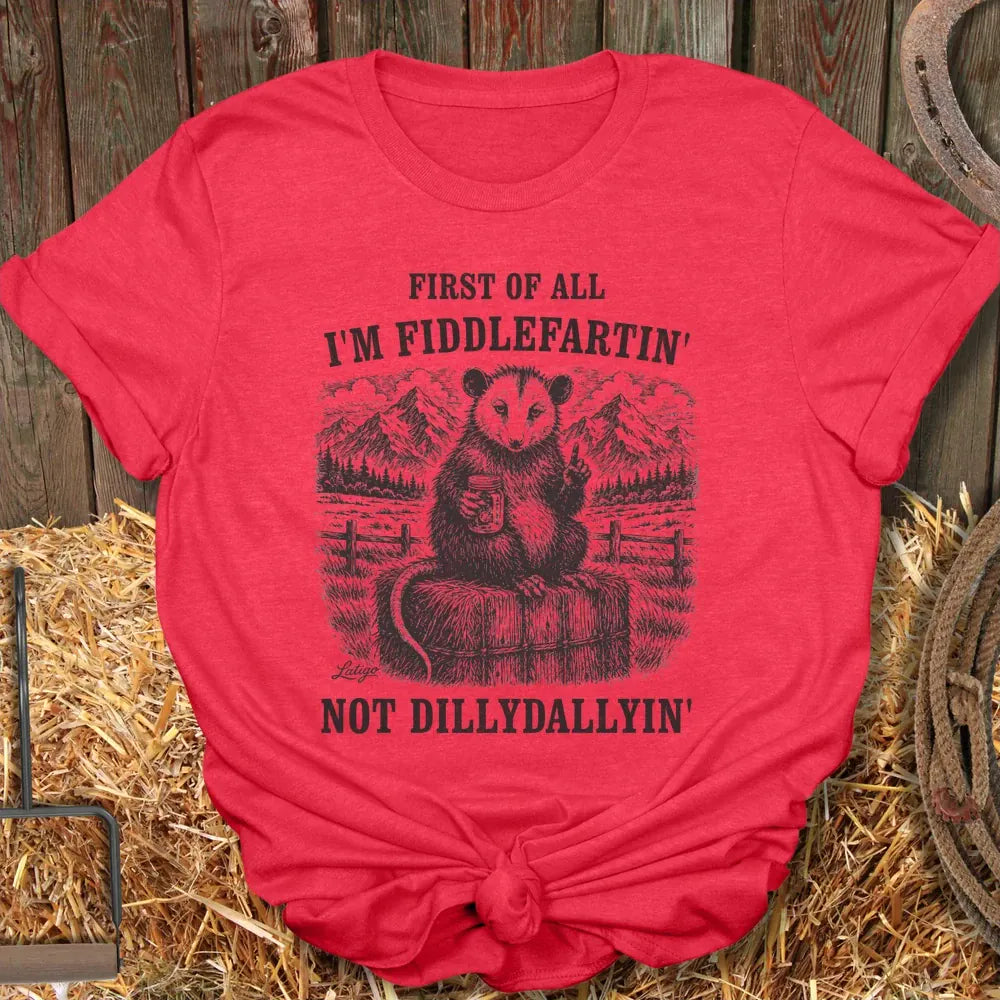 Printify T-Shirt Heather Red / S Fiddlefart Tee