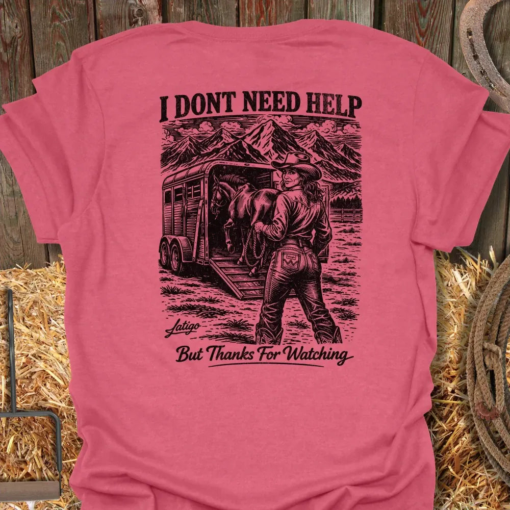 Printify T-Shirt Heather Red / S I Don't Need Help Tee