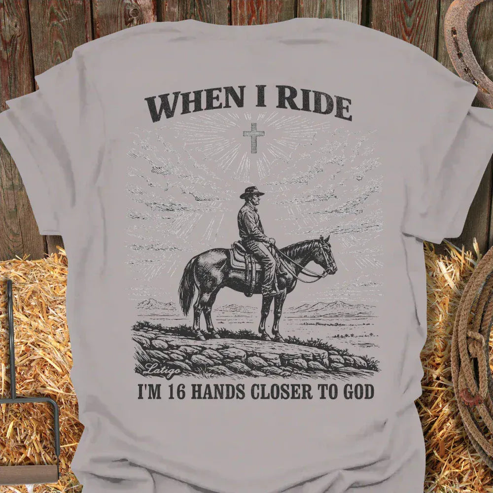 Printify T-Shirt Ice Grey / S 16 Hands Cowboy Tee