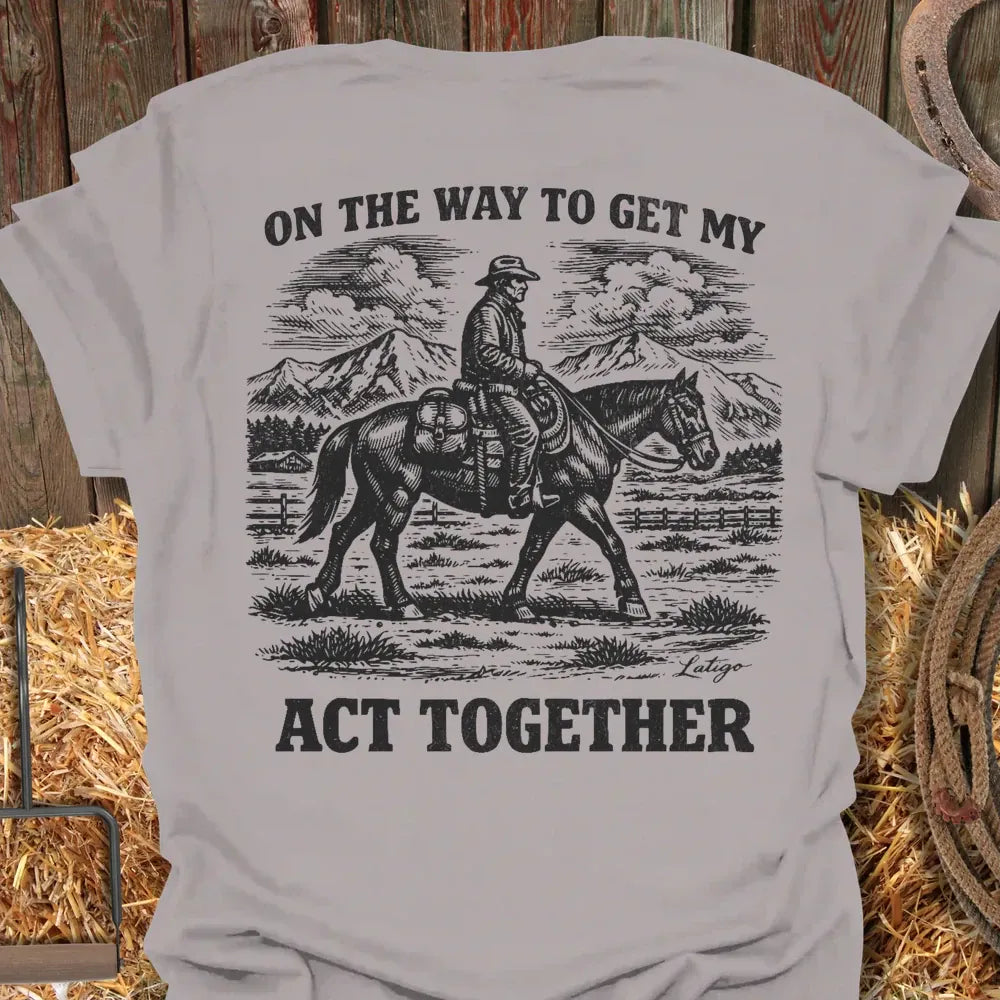 Printify T-Shirt Ice Grey / S Act Together Tee