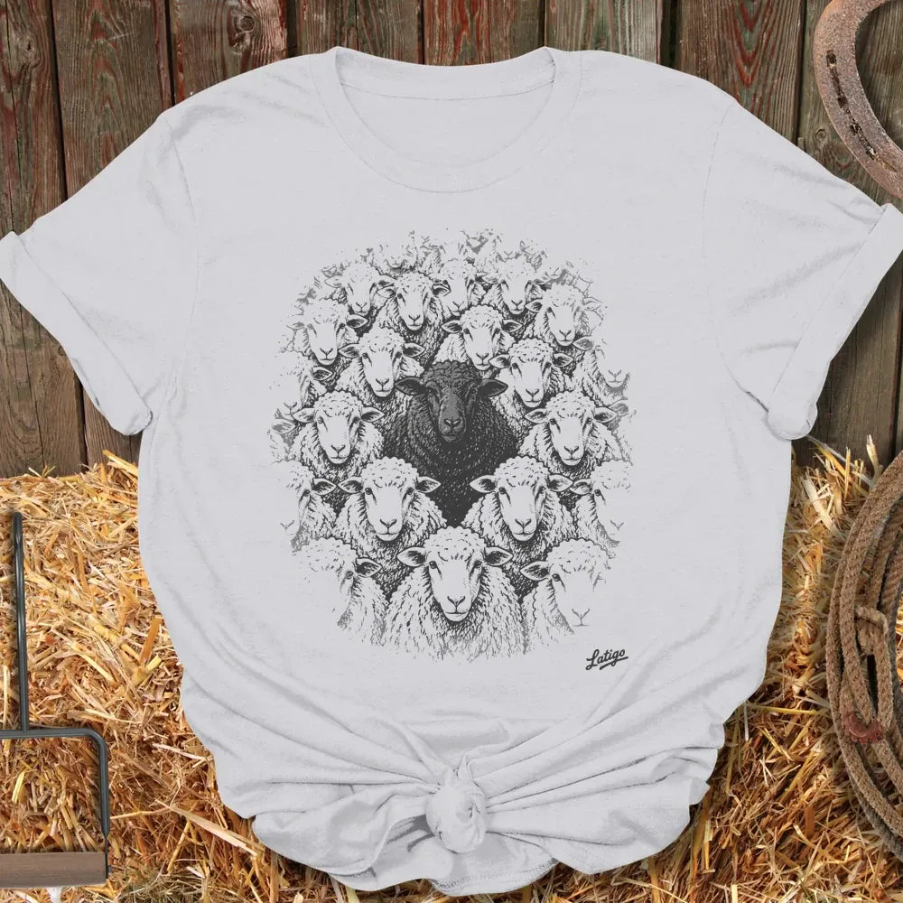 Printify T-Shirt Ice Grey / S Black Sheep Tee