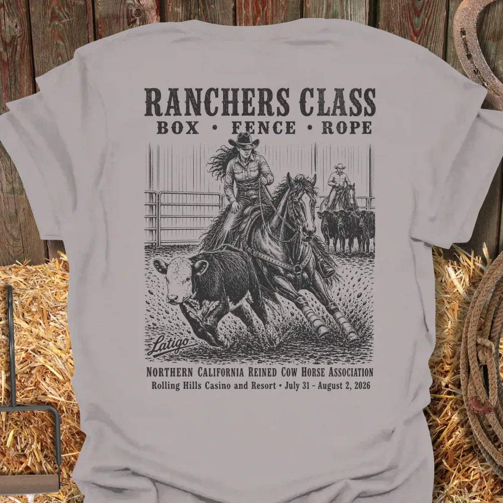 Printify T-Shirt Ice Grey / S California Reined Cow Horse Association 2 Tee