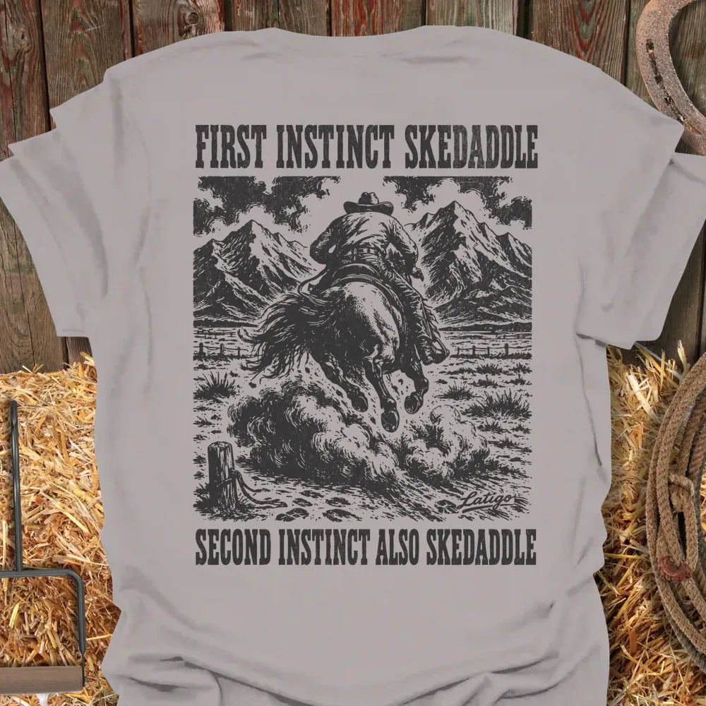 Printify T-Shirt Ice Grey / S Skedaddle Tee