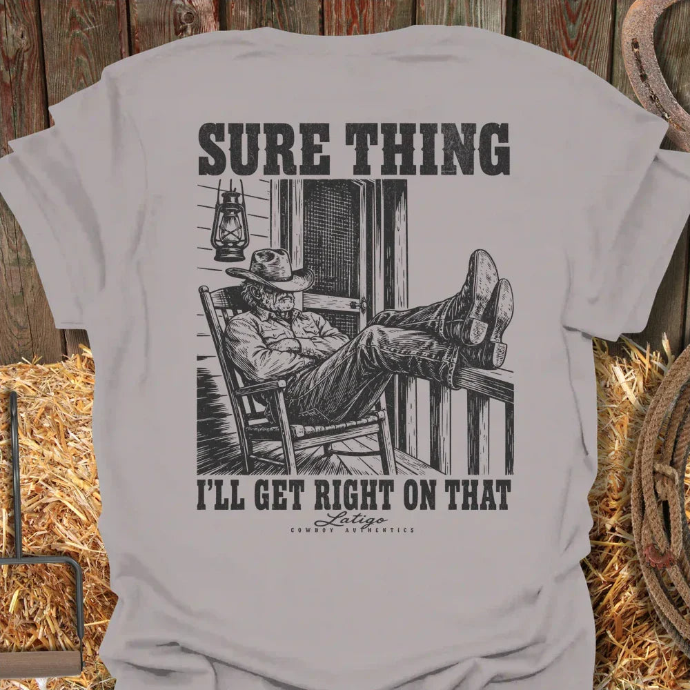 Printify T-Shirt Ice Grey / S Sure Thing Tee