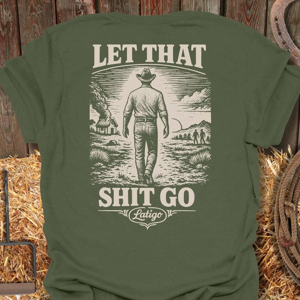 Printify T-Shirt Military Green / 4XL Let It Go Big Country Tee
