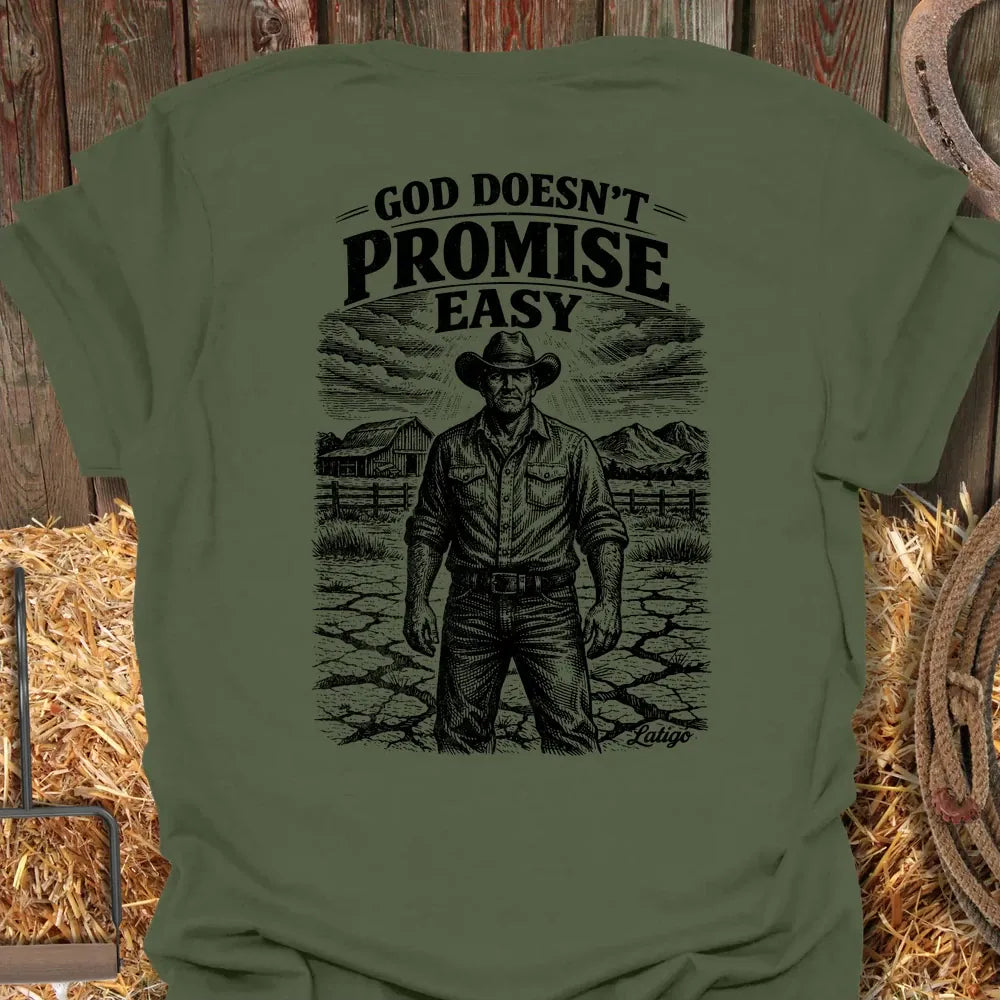 Printify T-Shirt Military Green / S Ain't Easy Tee