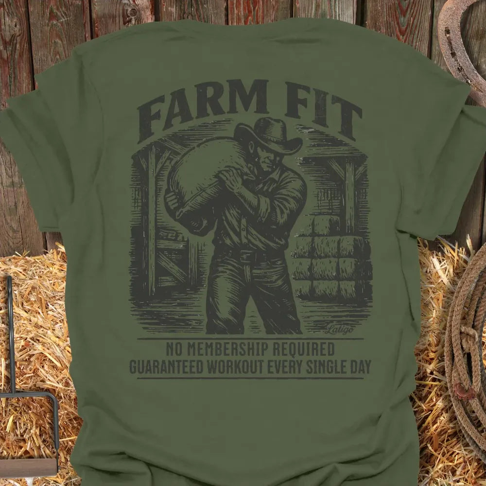 Printify T-Shirt Military Green / S Farm Fit Tee