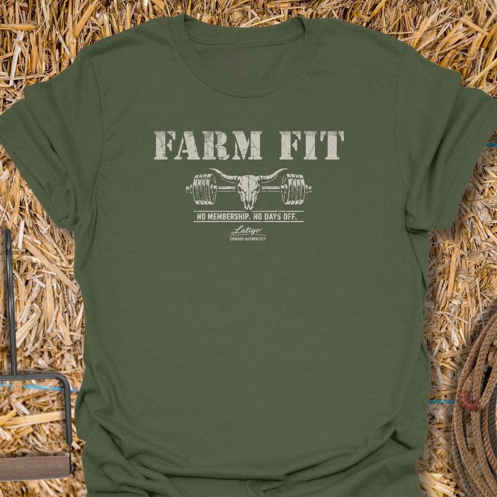 Printify T-Shirt Military Green / S Farm Fit Tee