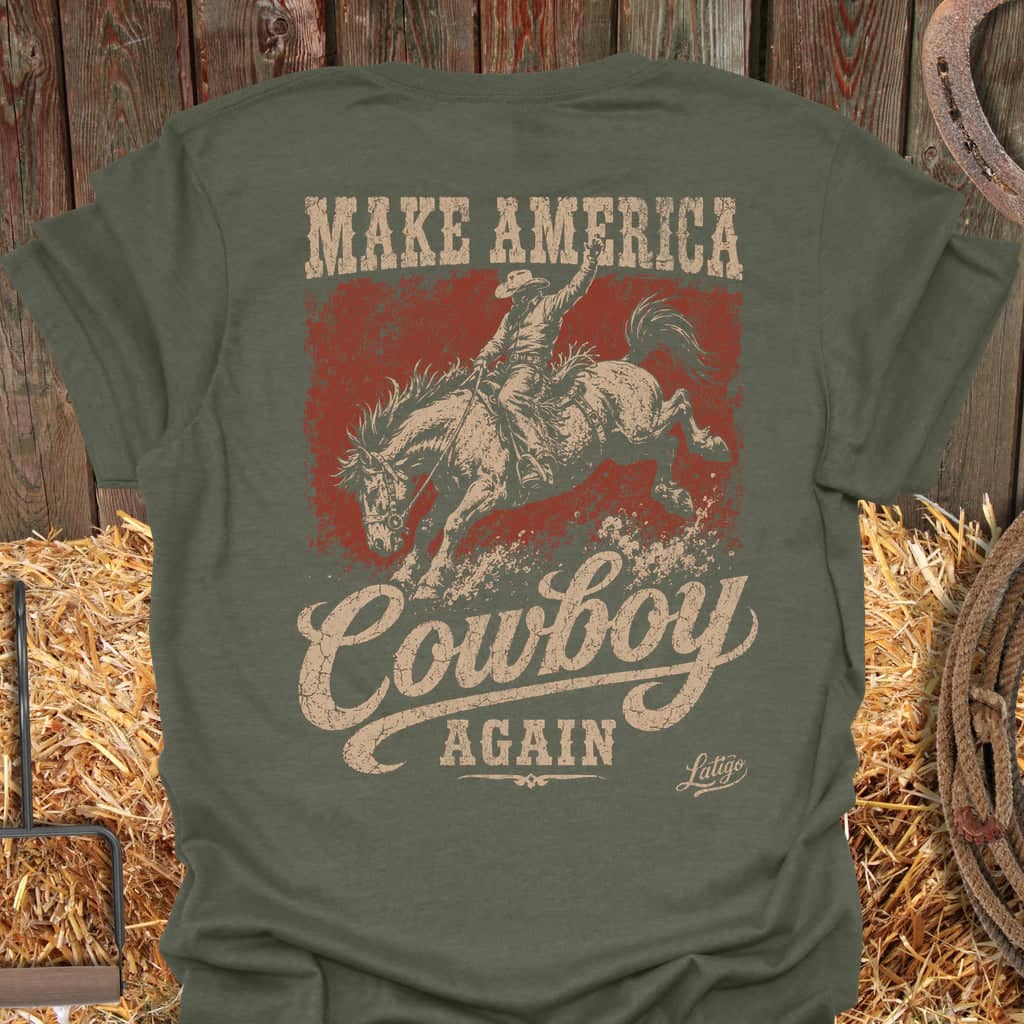 Printify T-Shirt Military Green / S Make America Tee