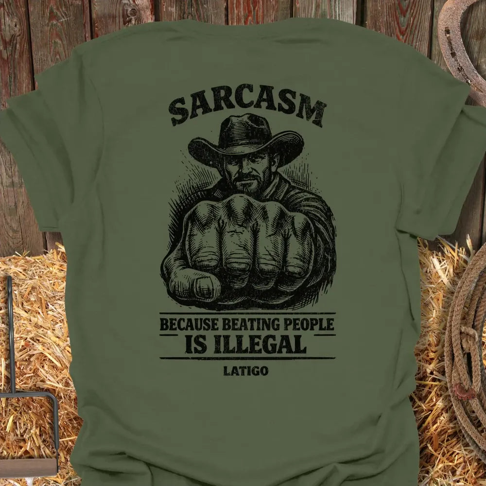Printify T-Shirt Military Green / S Sarcasm Tee