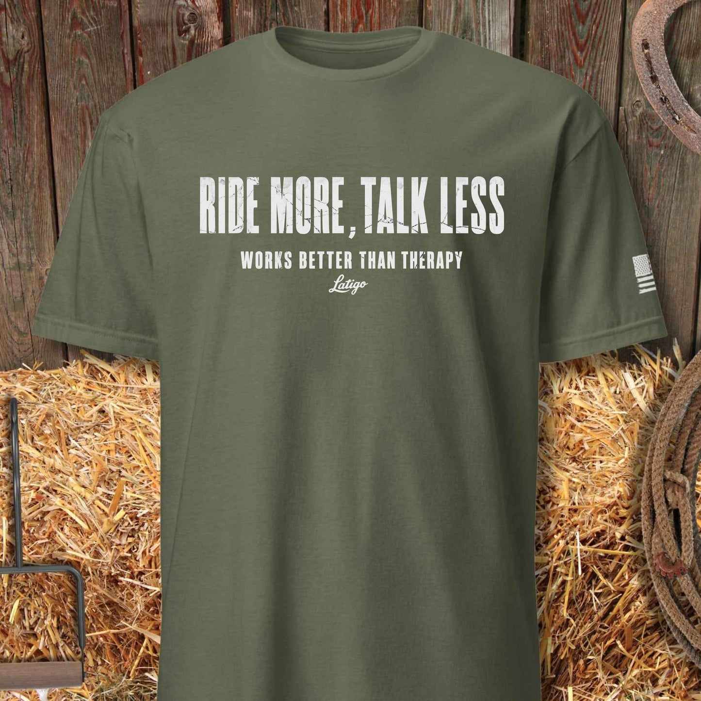 Printify T-Shirt Military Green / S Talk Less Tee