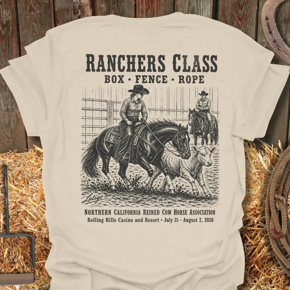 Printify T-Shirt Natural / S California Reined Cow Horse Association 1 Tee