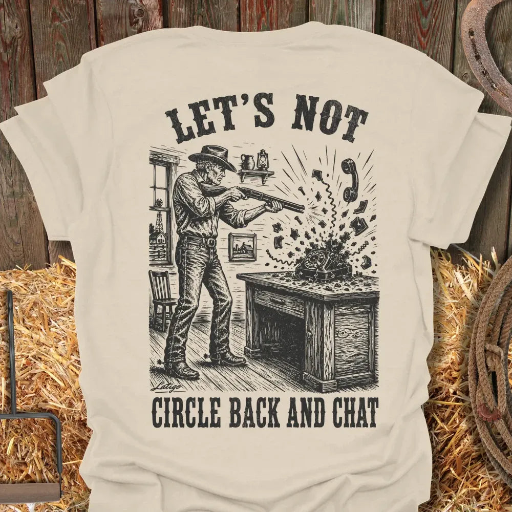 Printify T-Shirt Natural / S Circle Back Tee