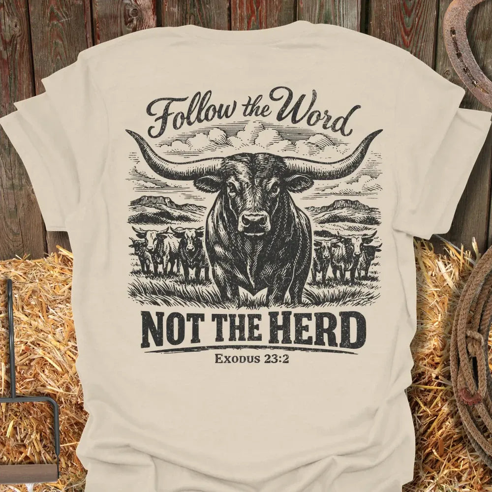 Printify T-Shirt Natural / S Follow the Word Tee