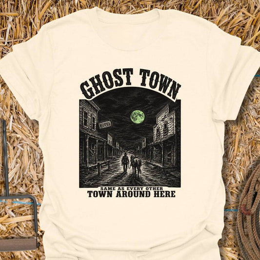 Printify T-Shirt Natural / S Ghost Town Tee