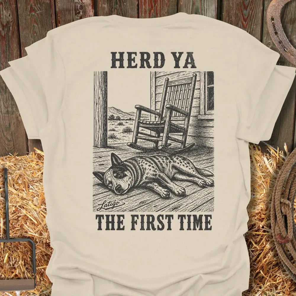 Printify T-Shirt Natural / S Herd Ya Tee