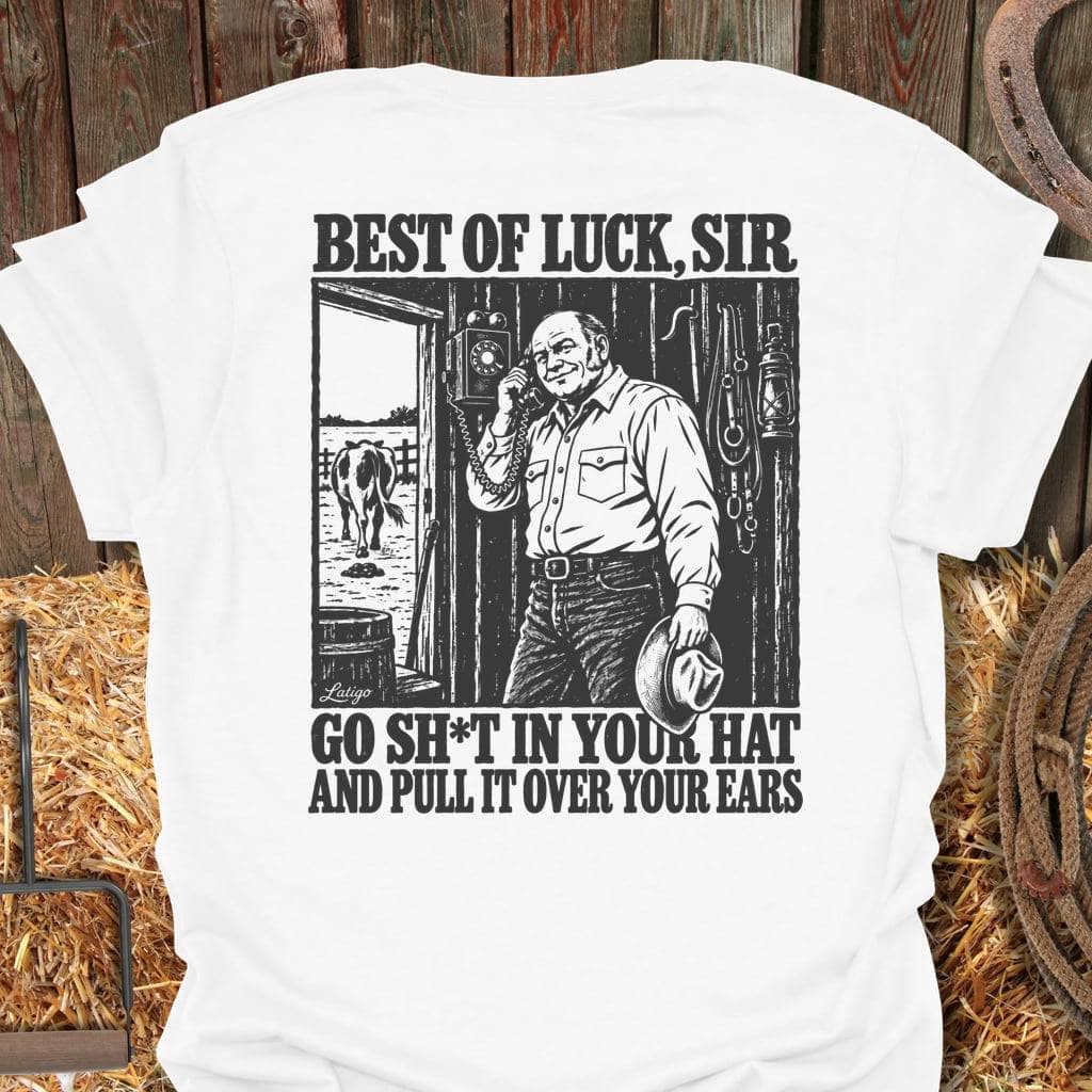 Printify T-Shirt S / White Best Of Luck Tee