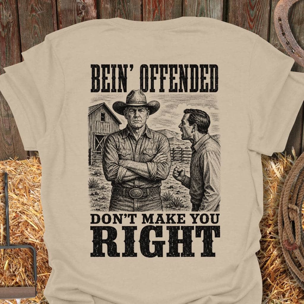 Printify T-Shirt Sand / S Bein' Offended Tee