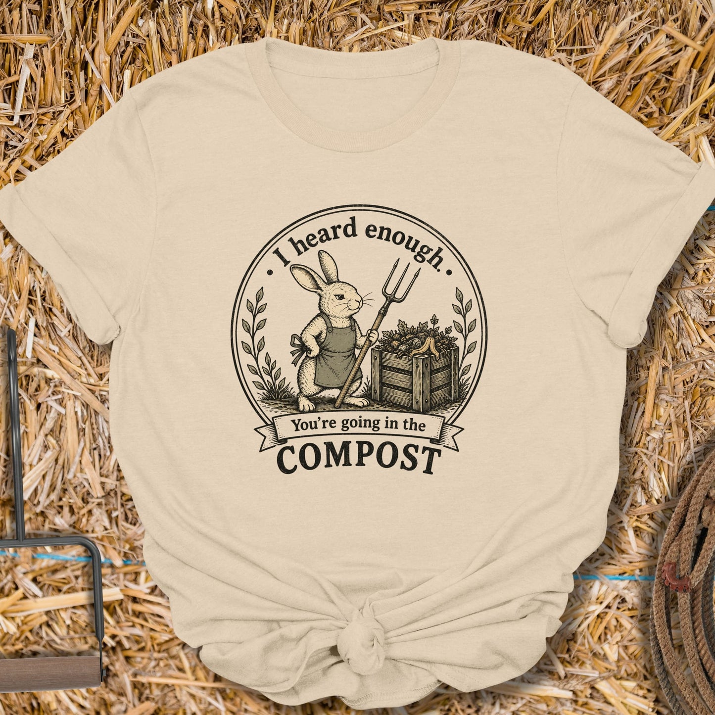 Printify T-Shirt Sand / S Compost Tee